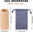 Skylety 30 Pieces Finger Sleeves with Storage Bag, Thumb Splint Brace Support for Pain Relief, Beige