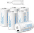 winbasic C Batteries C Size Rechargeable Lithium Batteries, LR14 4100mWh 1.5V USB-C Charging