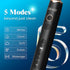 SEAGO Rotating Electric Toothbrush, 8 Brush Heads, 5 Modes, Rechargeable, IPX7 Waterproof, 2 Min Timer, Black