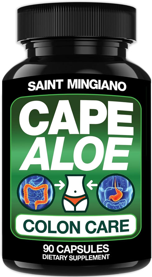Cape Aloe Colon Cleanse, Detox & Flush - 90 Capsules, Gentle Constipation Relief and Natural Herbal Laxative