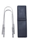 Twin Pack TONGUE SCRAPER for Adults, Easy Carry Case, Oral Care & Hygiene Tongue Cleaner