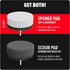 Dirt Devil 3-Piece Foam Sponge Pad Cleaning Set: 3.5" Pads for Glass, Hardwood, Mirrors & More
