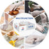 squish Disposable Gloves, Clear Vinyl Gloves, Latex Free Powder-Free Cleaning Health Gloves for Kitchen Cooking,
