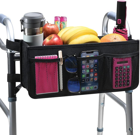 Medical king Walker Basket, Walker Bag, Walker Accessories Cup Holder - Easy
