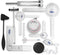 ASA TECHMED Goniometer Physical Therapy Complete Set W/Bonus Reflex Hammer Including 12,8,6