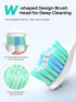 COSLUS Sonic Electric Toothbrush for Adults and Kids: Wireless Rechargeable with Portable Travel Case, 5 Modes, 47000