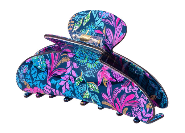 Lilly Pulitzer Colorful Hair Clip Claw, Medium Jaw Clip for Fine Thick Curly or Straight Hair, Cute Hair Clip