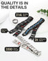 Feraco Magnetic Bracelets for Men: Titanium Steel with Double Rows and Effective 4 Elements Stones