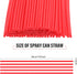 Hotop 100 Pieces Spray Can Straw - 7.87" Plastic Replacement Extension Straw