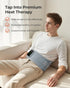purella 3 3 3 Settings Cordless Heating Massage Pad Customizable Pain Relief with Heat Vibration Timer Wearable