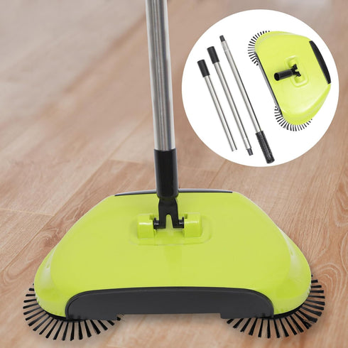 Veemoon Carpet Cleaner Machine, Push Broom Cleaning Mop, Manual Mop Cleaner, Floor Sweeper for Home Use
