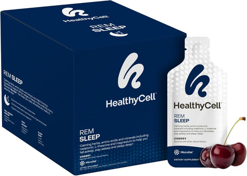 Healthycell REM Sleep - Extra Strength Liquid Gel Sleep Aid Supplement for Adults, 30 Gel Packs