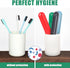 4 Pack Travel Toothbrush Cases, Portable Toothbrush Holder Container for Bathroom, School, Home, Camping