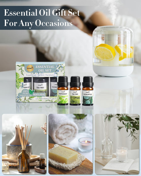 Set, 3 10 ML Set- Floral Essential Oil Premium Pure & Natural Aromatherapy Essential Oils for Diffuser for Home, *