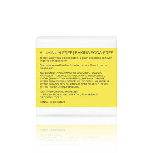 Little Seed Farm All Natural Deodorant Cream - Aluminum Free, 2.4 Ounce, Grapefruit Lemon