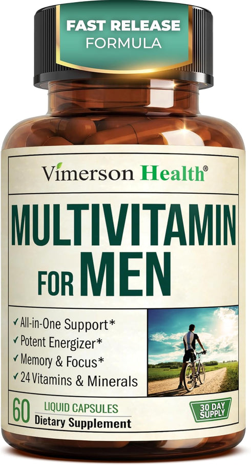Multivitamin for Men with Vitamins and Minerals for Energy, Focus and Immune