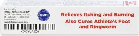 Globe Miconazole Nitrate 2% Antifungal Cream, 1 oz, Cures Most Athletes Foot, Jock Itch, Ringworm