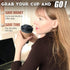 SPRINGPACK 100 Pack 12 oz 100% - Disposable Coffee Cups To Go with Lids Sleeves and Straws Biodegradable & Compostable