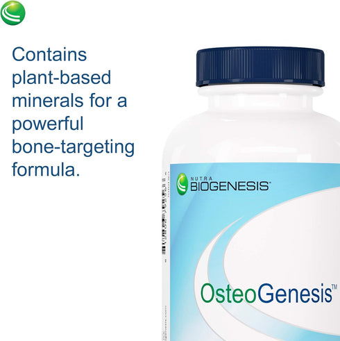 Nutra BioGenesis Osteogenesis - Calcium, Magnesium, Vitamin D & K for Bone Strength, 120 Capsules