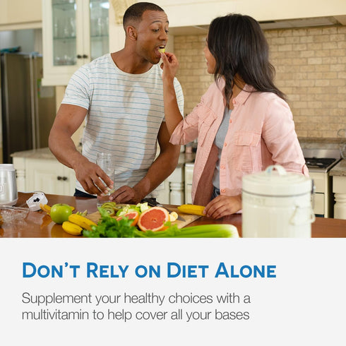 EZ Melts Dissolvable Multivitamin with Iron, Sugar-Free, 1-Month Supply for Women and Men
