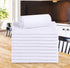 Textila Cotton Bar Mops Towels Pack of 12, Super Absorbent White Multi-Purpose Cleaning Towels for Kitchen & Home