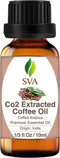 SVA Coffee Essential Oil – 1/3 Fl Oz – 100% Natural Coffee Oil for Diffuser, Hair Care, Face, Skin Care, Aromatherapy,