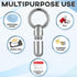 Titanium Keychain Pill Holder, Small Waterproof Pill Case Container with Carabiner Clip for Travel