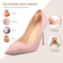 Heel Pads for Shoes That are Too Big, 4 Pairs Foamed Cotton Heel Cushions for Pain Relief & Improved Fit
