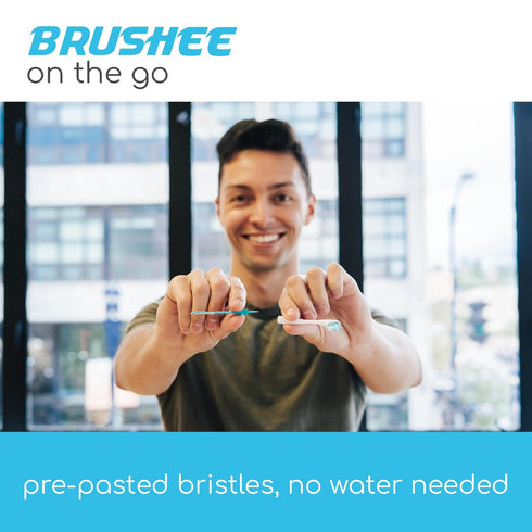 The Evolution of Oral Care, Prepasted On-The-Go Whitening Toothbrushes, 3-in-1 (Mini-Brush + Floss + Pick), 36-Pack
