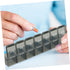 Holibanna Transparent Medicine Storage Container Portable Weekly Organizer Pill Box Compact Travel Pill Holder
