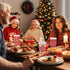 Lingringdcy 72 Set Christmas Disposable Coffee Cups with Lids and Sleeves Snowflake Reindeer Paper Drinking To Go Cups