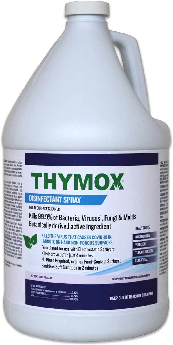 Thymox 1 Gallon Botanical Disinfectant - All Natural Cleaner Mold Remover, Multipurpose Cleaner,