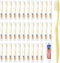 Disposable Toothbrush with Toothpaste Set, Individually Wrapped Soft Bristles Travel Size Manual
