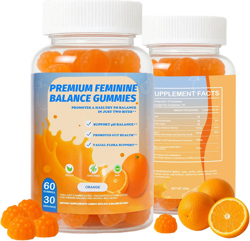 Gummies DEWANG Feminine Balance Daily pH Balance & Vaginal Health Support, Probiotics for Womens Odor & Confidence