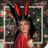 Light Up Bunny Ears Headband, LED Rabbit Ears Hair Bands Cosplay Costume Accessories for Women