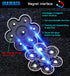 Universal Replacement Heads for Freedom Series Head Shaver, 7 Blades Magnetic Interface, Wet and Dry