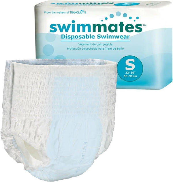 Swimmates Adult Swim Underwear, Pull-up with Tear-Away Side Seams, Unisex, Disposable, Youth