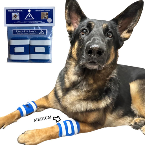 Proud Pet Patches Dog Bandage for Wound Care w/Peep Hole Cover. Bandages