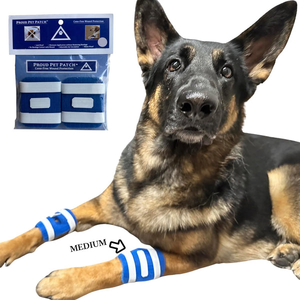 Proud Pet Patches Dog Bandage for Wound Care w/Peep Hole Cover. Bandages