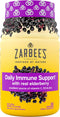 Zarbee's Elderberry Gummy Daily Immune Support Supplement, 60 Count, Vitamins A, C, D, E & Zinc, Natural Berry Flavor