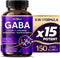 GABA 16,280mg: X15 Power with 5-HTP, L-Theanine, Magnesium, Ashwagandha for Relaxation and Sleep Support, 150 Count