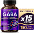 GABA 16,280mg: X15 Power with 5-HTP, L-Theanine, Magnesium, Ashwagandha for Relaxation and Sleep Support, 150 Count