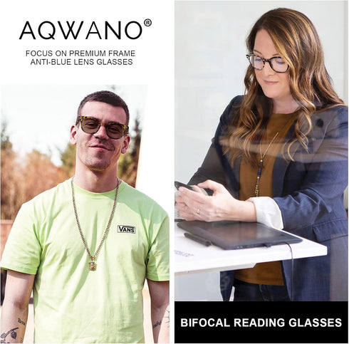 AQWANO 2 Pack Round Bifocal Reading Glasses, 3.0, UV400 Protection, Fashion Oversized Retro Sunglasses for Men Women