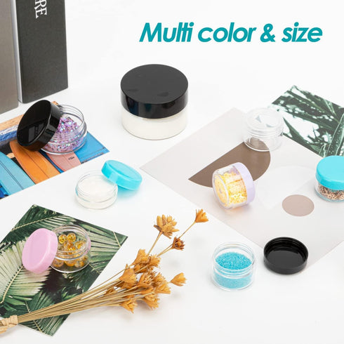 ZEJIA 5 Gram Sample Containers - 100PCS Mini Makeup Containers with Lids for Travel Cosmetics