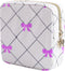 Teircno Period Bag for Women - Cute Corduroy Sanitary Napkin Storage Bag with
