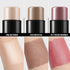 FOCALLURE 3 Pcs Cream Contour Sticks with Highlighter, Bronzer & Blush, Non-greasy Long-wear Face Makeup, LIGHT-MEDIUM