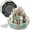Rotating Makeup Organizer, High Hardness Glass Cosmetic and Skincare Organizer for Bathroom Counter