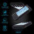 Belifu 4 Channel TENS EMS Unit, 24 Modes, Rechargeable Electric Pulse Massager for Pain Relief Therapy (Black)