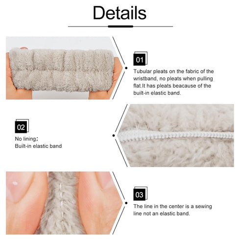 WHAVEL 6PCS Spa Headband and Wristband Set, Face Wash Headband, Makeup Skincare Headband for Washing Face