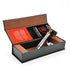 VIKINGS BLADE Double Edge Safety Razor for Men + Luxury Case + 5 Swedish Steel Blades, Classic 3-Piece